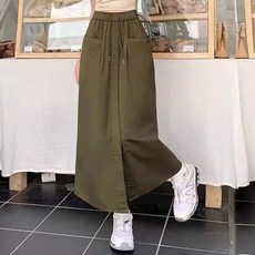 하이웨스트 롱스커트 편한치마