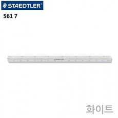 스테들러 스케일 자 (화이트), 1개, 상세페이지 참조