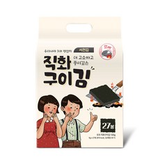 뜨아 대용량 숯불 직화구이 김선물세트, 27개, 5g
