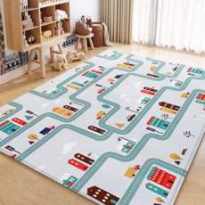 12mm 두꺼운 놀이방매트 다용도 양면 쿠션 매트, 도로