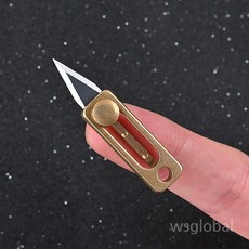 EDC 포켓 나이프 초소형 박스 칼 호신용, A, 1개