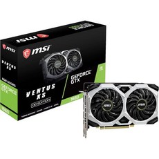 MSI 게이밍 지포스 GTX 1660 192비트 HDMIDP 6GB GDRR5 HDCP 지원 DirectX 12 듀얼 팬 VR 가능 OC 그래픽 카드 VENTUS XS 6G
