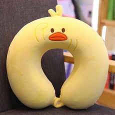 午睡枕 趴睡枕 U型枕頭 學生教室 午休枕 辦公室 靠枕頭, 小黃鴨-- 全新PP棉