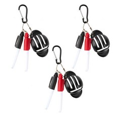 골프 T형 볼 라이너 + 마킹펜 2p 카라비너 3세트 그린유니언, 블랙, 1개