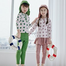 IAMBEBE 男童Sweetie Apple兩件式防曬泳衣套裝