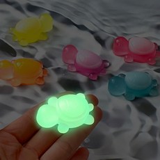 랜덤 말랑이 야광 거북이 스트레스 볼 해소 미니 주물럭 낱개 1개