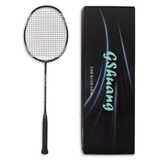 초경량 배드민턴 라켓 8U 입문용 선수용, 블랙, 1개, SC-5776