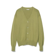 PARTIMENTO V 넥 니트 가디건 올리브