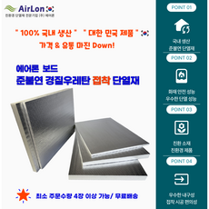 준불연 경질우레탄보드 접착식 단열재 친환경 국산 에어론보드(0.5Mx1M)10T 20T 30T_4장이상 주문가능, 그레이
