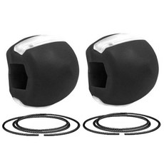 2개입 실리카겔 페이스 피트니스 운동기구 얼굴 릴렉스 이중턱 감소 강화 턱선 시뮬레이터 트레이닝 탄력, 2pcs bla