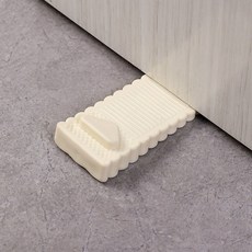 방문고정 실리콘 도어스토퍼 lmcf-0017 문닫힘방지 문고정스토퍼 무타공도어스토퍼, 아이보리, 1개
