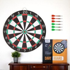 이중 실내놀이 다트세트 다트던지기 점수판 핀 양면 벽부착형 벽걸이 22545EA 1(pc)