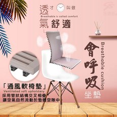 GS MALL 台灣專利製造 透氣冰涼椅墊、椅背墊，台灣專利導管式結構，透氣舒適不悶熱, 一組綠色