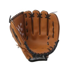 야외용 스포츠 야구 글러브 가죽 배팅 소프트볼 연습 장비 훈련 경기 아동용, 4. Brown Black, 1개