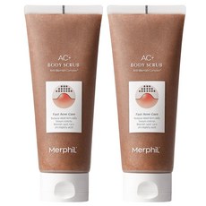 메르필 허가받은 등드름 개선 / 각질제거 AC+바디스크럽 / 약산성 저자극, 200g, 2개