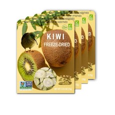 동결 건조 - 건강 글루텐 프리 바삭하고 맛있는 식물 기반 간식 시리얼 스무디 학교 점심 및 이동 중에도 이상적 각 15g(0.5온스) (4 무화과) 267753, 4, Kiwi
