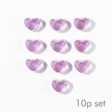 쏘이온 퍼플캔디하트 냉장고 인테리어 자석 마그넷, 퍼플캔디하트10p