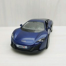 宅米吉 1:36 麥拉倫 650S 深藍色合金模型車，迴力玩具車, 1個