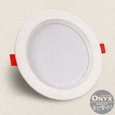 LED 다운라이트 5인치 15W 오닉스 슬림 매입등 자체제작, ON 전구색, 1개