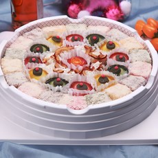 "빚고을" 고맙습니다 감사합니다 꽃떡케이크 4호 생일선물, 1개