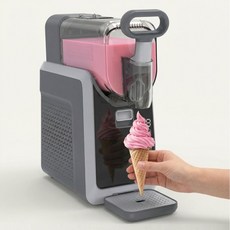 차니글로벌 슬러시 기계 쉐이크 아이스크림 메이커 가정용 소형 미니 홈카페 스무디 샤베트, 스페이스블랙