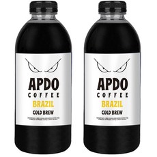 [Apdo.] 압도적인 더치커피 1+1 브라질 세하도 콜드브루 원액 깊은 단맛, 2개, 1개입, 1L