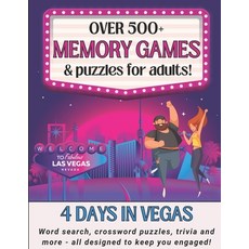 (영문도서) Ultimate Memory Games for Seniors: Large Print Adult Puzzle Book "4 Days in Vegas" Featuring ... Paperback, Independently Published, English, 9798853608504