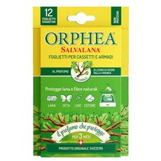 오르페아 스위스 옷장방향제 서랍장 및 옷걸이용(삼나무향) 12매입, 7.8g, 1개, 삼나무향