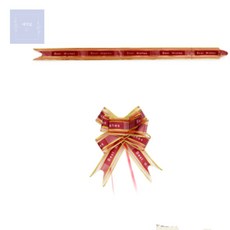 대각심 리본장식 10p 미니리본장식, 그레이