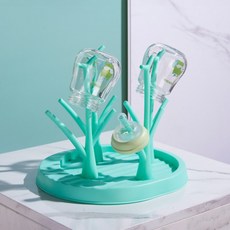 DFMEI 嬰兒奶瓶瀝水架晾乾架晾乾燥架放奶瓶架子瀝乾置物架防塵收納架, 1個, 如圖