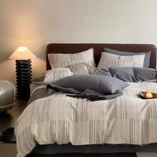 新款保暖四件套 全棉華夫格提花磨毛親膚簡約學生四件套組, 吉野-豆蔻粉,200公分牀單款四件套-被套220x24, 1個