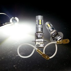 대성부품 24V LED 하이파워 H3 안개등큐 9발 LED 전구 H3큐 화물차 대형트럭 대형버스 버스 안개등전구 포그램프 안개등 램프 24V H3전구, LED 안개등전구(H3), 1개