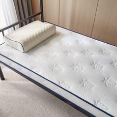 접이식 토퍼 1인 매트리스 수면 바닥 라텍스 원룸 러브화이트 QL 50X180cm, 1cm, 3D 버터플라이 화이트 6cm