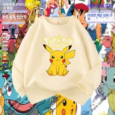 아동 맨투맨 상의 어린이 포켓몬 캐릭터맨투맨 키즈맨투맨 긴팔 가을 여울 기모선택 가능