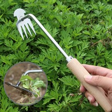 세렌디 잡초제거호미 풀뽑는 갈퀴호미 괭이 제초기, 1개