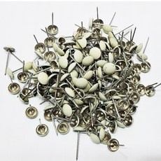 JENUS 천정방음압정단추 엠보싱압정단추, 아이보리