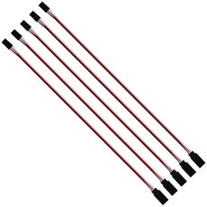 3핀 서보 연장선 케이블 암수 JR 플러그 커넥터 RC 원격 제어 부품 자동차 드론 쿼드콥터 항공기 등 60cm5개, 30cm-5개