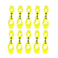 파스텔컴패니 집게형 장갑집게 장갑클립 집게형 글러브 공구걸이 분실방지, 5. 노랑, 10개