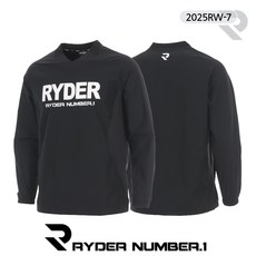 라이더 배드민턴 긴팔 상의 바람막이 블랙 2025RW-7 남성 여성 남녀공용
