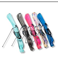 MEGA GOLF 高爾夫果凍腳架袋 (初學者練習袋) 球桿收納袋, 任選兩個／顏色隨機, 水蜜桃(粉),麝香葡萄(薄荷綠),藍莓(藍色),黑醋栗(黑色)