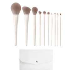 로멀리 메이크업 브러쉬 10종, 1개, 뉴트럴 베이지