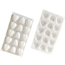 허브인 동글 통통 하트 실리콘 몰드