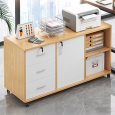 보코토 심플 서랍장 고급 수납장 이동식 캐비넷 수납, 우드화이트