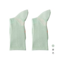 Justin&Casie 女士專業運動襪 中筒 防滑減震 透氣網眼 健身跑步長襪, 綠色, 1個