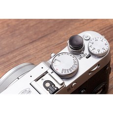 나무 나무 오목 표면 셔터 릴리스 단추 후지필름 X100F X100V XT4 XT30 20 XPRO2XE3 M10P 후지 X100F, Black, 1개