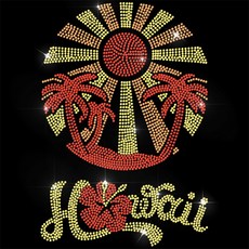 1개 유리 핫픽스 라인스톤 다리미 부착형 아플리케 의상 액세서리 (옷 가방 바지 배경 장식용) 297x210mm, 혼합색