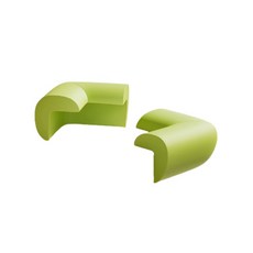 카이로스 컨퍼니 파스텔 모서리 보호대 코너 책상 가구 쿠션 커버 안전, 모서리보호대브라운CM000026, 1개