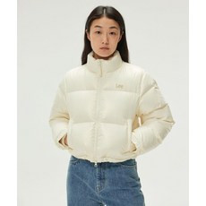 LEE 우먼 글로시 숏 다운 아이보리 405683