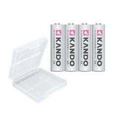 Kamera Kando 3號低自放充電電池 (4入) AA 鎳氫充電電池 可重複充電 環保節能, 1套, 4個裝