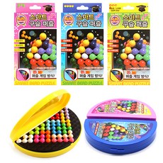 아이큐 브레인 구슬퍼즐 3개(블루1p+핑크1p+옐로우1p), 12피스, 1세트